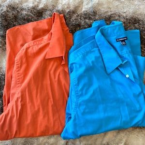 EUC Croft & Barrow Men’s Dress Shirts (2). Neck 18.5-19. Sleeves 34/35.